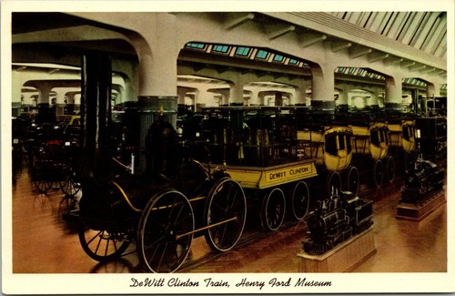 Postcard dewitt clinton - dewitt, train